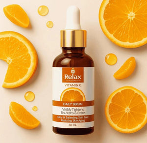Relax Vitamin C Daily Serum - 30ml | Visibly Brightens, Evens Skin Tone Elite Vibe