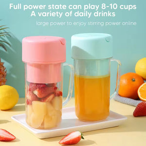Professional Mini Juicer – Portable Blender & Smoothie Maker with Built-In Straw Elite Vibe