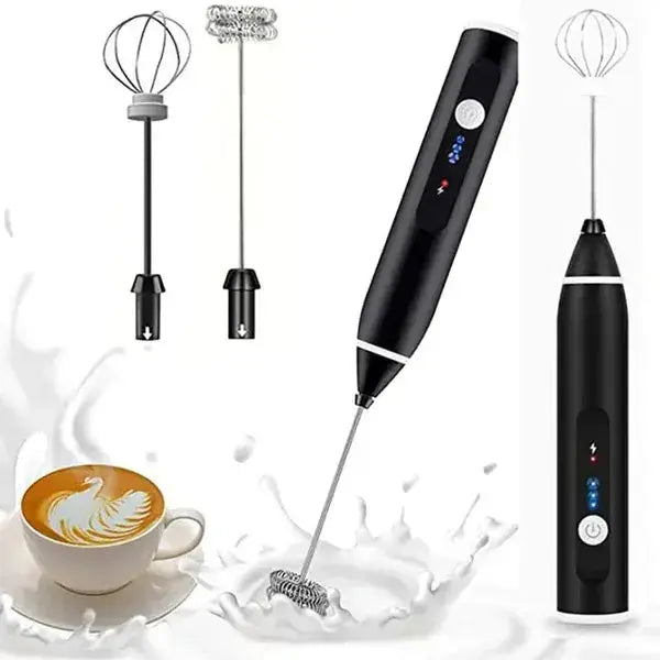 2-in-1 Rechargeable Coffee Beater & Electric Milk Frother Elite Vibe
