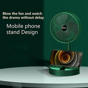 Rechargeable Portable Telescopic Folding Table Fan – 3-Speed Adjustable Desk Fan Elite Vibe