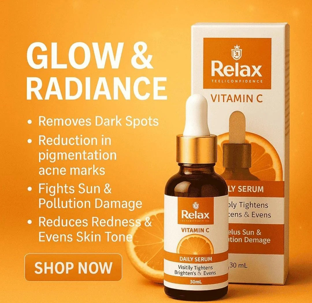 Relax Vitamin C Daily Serum - 30ml | Visibly Brightens, Evens Skin Tone Elite Vibe