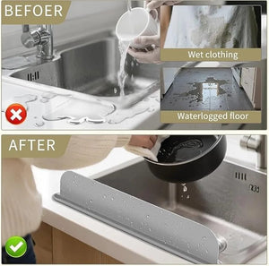 Silicone Sink Splash Guard with Suction Cups | Flexible Water Stopper Elite Vibe