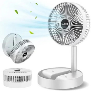 Rechargeable Portable Telescopic Folding Table Fan – 3-Speed Adjustable Desk Fan Elite Vibe