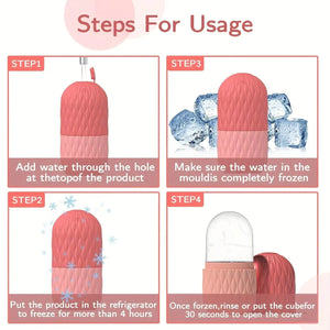 Silicone Ice Cube Facial Roller & Cleansing Scrub Elite Vibe
