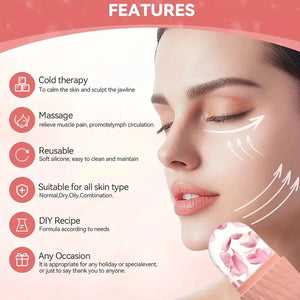 Silicone Ice Cube Facial Roller & Cleansing Scrub Elite Vibe
