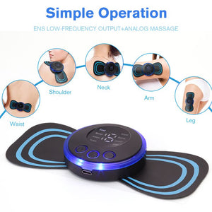 Ems Butterfly Portable Neck Massager | Best Quality Ems Butterfly Massager – Rechargeable Massager – Ms Foot Massager Pad Improve Blood Circulation Elite Vibe