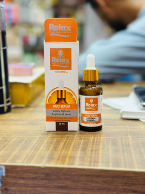 Relax Vitamin C Daily Serum - 30ml | Visibly Brightens, Evens Skin Tone Elite Vibe