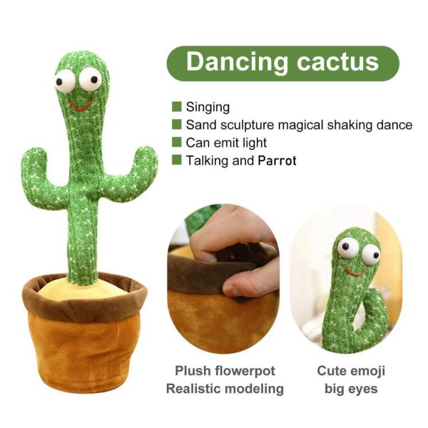 Dancing, Talking Cactus | Tree Cactus Plush Toy Elite Vibe