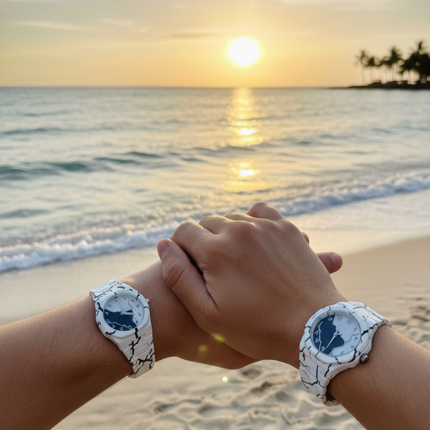 Tiger Aura Couple Watch Set Elite Vibe