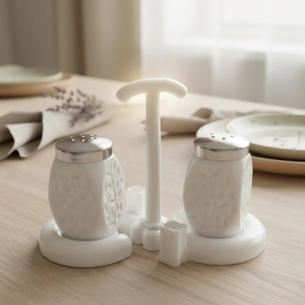 Premium Kitchen Salt and Sugar Pot Set – Stylish Aluminium Storage Elite Vibe