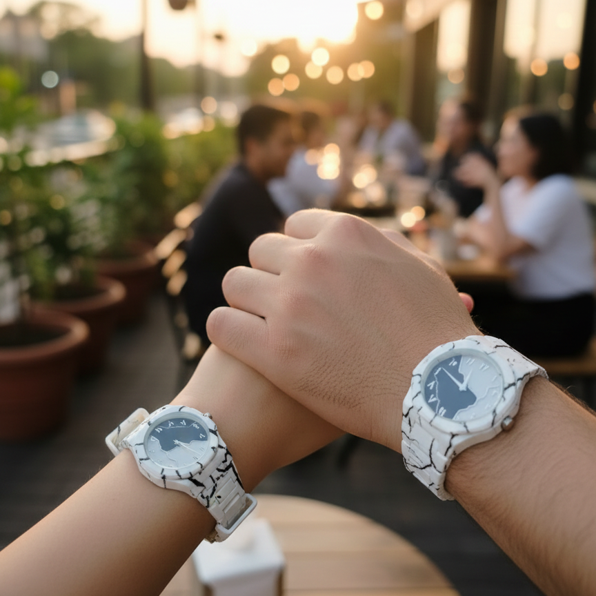 Tiger Aura Couple Watch Set Elite Vibe