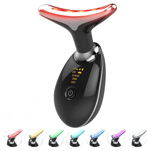 EMS Face Lifting Massager with Red Light Therapy | Facial, Neck & Eye Microcurrent Vibrating Massage Tool Elite Vibe