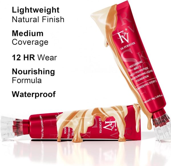 FV Waterproof Foundation – Medium Coverage, Oil-Free Elite Vibe