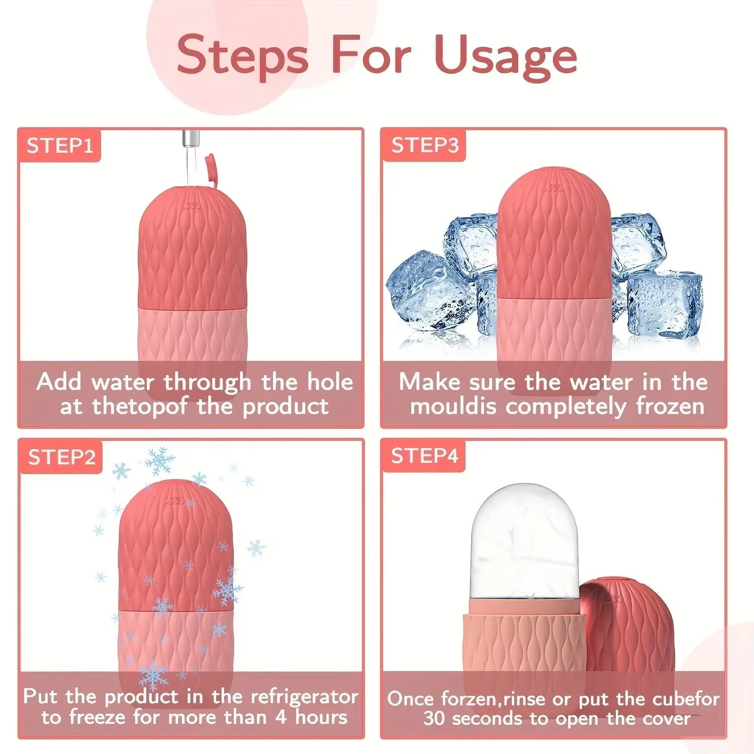 Silicone Ice Cube Facial Roller & Cleansing Scrub Elite Vibe