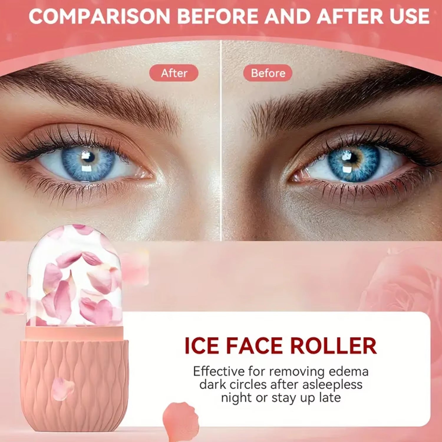Silicone Ice Cube Facial Roller & Cleansing Scrub Elite Vibe