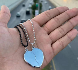 Personalized "Two Halves, One Heart" Break-Apart Necklace Set Elite Vibe