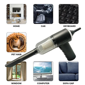 3 in 1 Portable Wireless Vacuum Cleaner – High Power Suction, Air Pump & Duster for Home, Car & Laptop Elite Vibe