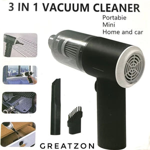 3 in 1 Portable Wireless Vacuum Cleaner – High Power Suction, Air Pump & Duster for Home, Car & Laptop Elite Vibe
