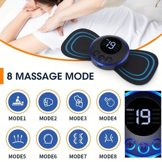 Ems Butterfly Portable Neck Massager | Best Quality Ems Butterfly Massager – Rechargeable Massager – Ms Foot Massager Pad Improve Blood Circulation Elite Vibe