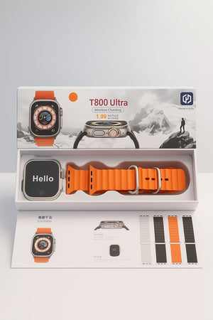 t800 Ultra Smart Watch Series Bluetooth Call Smartwatch With Ocean Strap Wireless Charging Best Battery Timing Elite Vibe